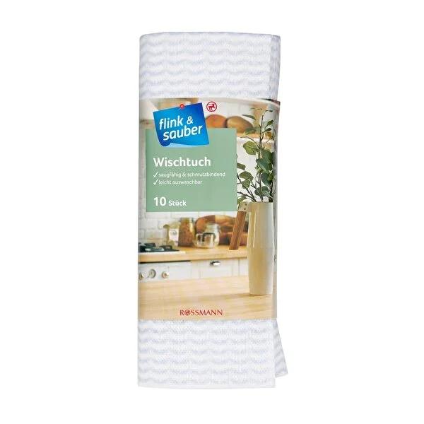 Flink & Sauber Cleaning Cloth - 10 Pack - Absorbent, Multi-Purpose, Reusable Household Cleaning Cloths Flink & Sauber Cleaning Cloths - Reusable & Absorbent | [Store Name] cleaning cloth, general cleaning cloth, reusable cleaning cloth, absorbent cleaning cloth, multi-purpose cleaning cloth, household cleaning cloths, lint free cleaning cloths, viscose polyester cleaning cloth, cleaning, household, wiping, surfaces, spills, messes, kitchen, bathroom, dusting, furniture, reusable, durable, viscose, polyester