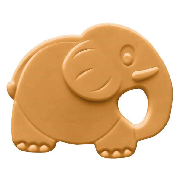 Bambino Baby Rubber Teething Toy - Soft Elephant Shape for Natural Teething Relief - Baby Care