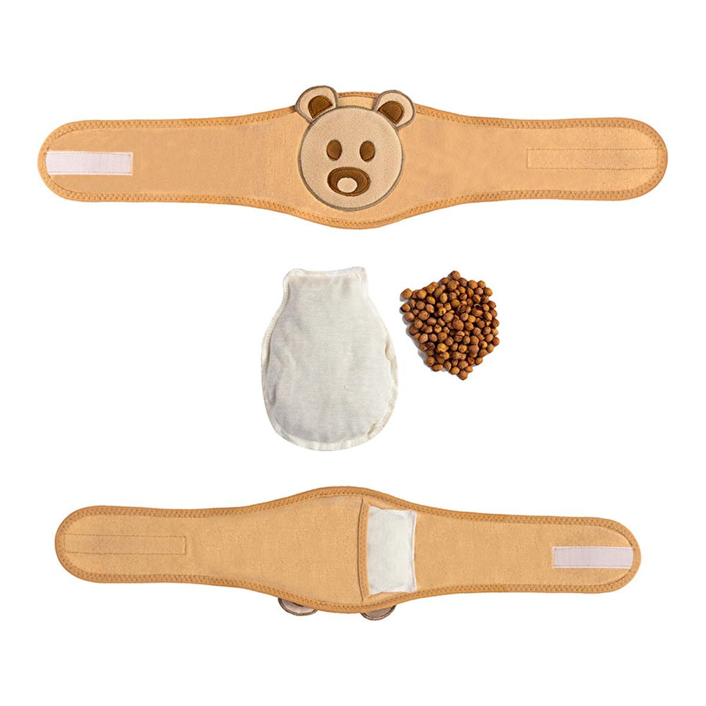 Sevi Bebe Natural Cherry Pit Baby Belly Relief Belt - Organic Gas Relief for Infants, Eco-Friendly Baby Comfort - Baby Care