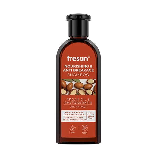 Tresan Argan Oil Shampoo: Nourishing & Breakage Control - Revitalize Damaged, Dry Hair with Keratin & Vitamin B - Daily Use Formula, 10.14 fl oz Tresan Argan Oil Shampoo: Repair Dry, Damaged Hair argan oil shampoo, hair breakage shampoo, damaged hair repair, nourishing shampoo, shampoo for dry hair, hair strengthening shampoo, argan oil hair treatment, shampoo with keratin, daily use shampoo, hair vitality shampoo, argan oil, phytokeratin, hydrolyzed corn protein, hydrolyzed soy protein, hydrolyzed wheat pr