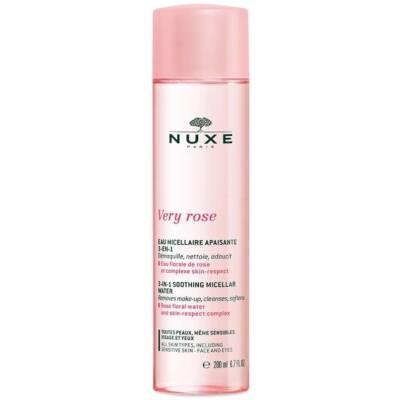 nuxe very rose cleansing water 200ml, bottle of nuxe very rose cleansing water Nuxe Very Rose Cleansing Water - 3 In 1 Makeup Remover | 6.76 fl oz Nuxe Very Rose Cleansing Water - 6.76 fl oz nuxe, very-rose, cleansing-water, makeup-remover, sensitive-skin, natural-ingredients, skincare, must-have, ai-generated, hydrating