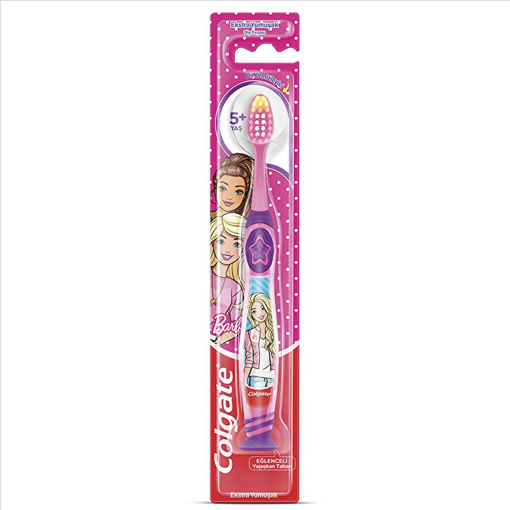 Colgate Children's Extra Soft Toothbrush (Ages 5+) - Gentle on Gums, Fun Designs - Toothpaste
