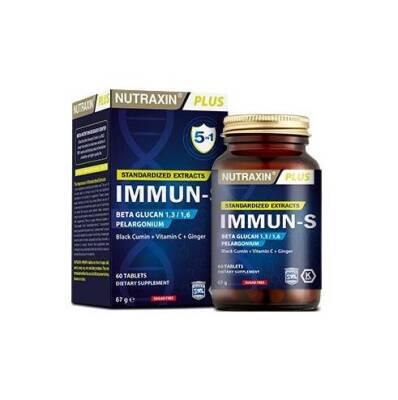 nutraxin immun-s 60 tablet bottle, nutraxin immun-s tablets side view Nutraxin Immun-S 60 Tablet - Immune Support Formula | 60 Tablets Nutraxin Immun-S 60 Tablet - Immune Support Formula nutraxin, immune-support, beta-glucan, vitamin-c, health-supplements, black-seed, ginger, wellness, ai-generated, dietary-supplements