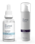 The Purest Solutions Skincare Set - Anti-aging Hydrating Serum & Peptide Complex Duo - Face Serum