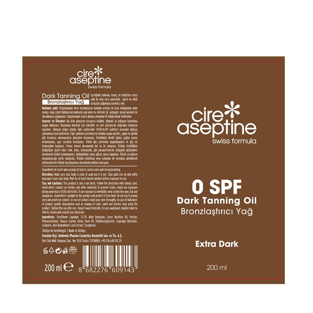Cire Aseptine Bronzing Oil for a Deep Golden Glow 200 ml