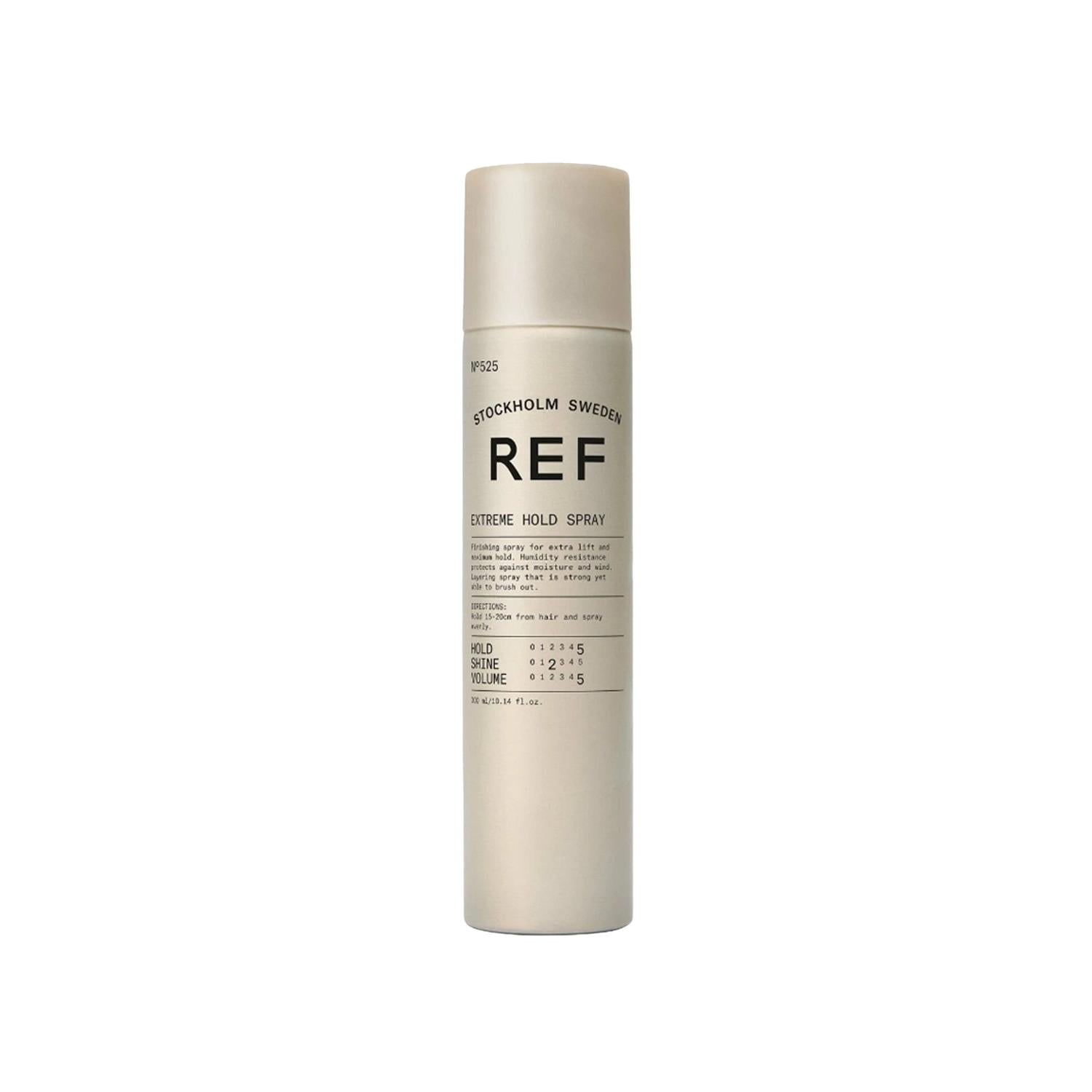 REF Extreme Hold N°525 Strong Hold Hair Spray 300 ml - Long Lasting Styling for Unruly Hair REF Extreme Hold N°525 Strong Hold Hair Spray hair spray, strong hold hair spray, extreme hold hair spray, styling products, aerosol hair spray, long-lasting hairstyle control, unruly hair solution, hair styling, hair care, REF Extreme Hold N°525