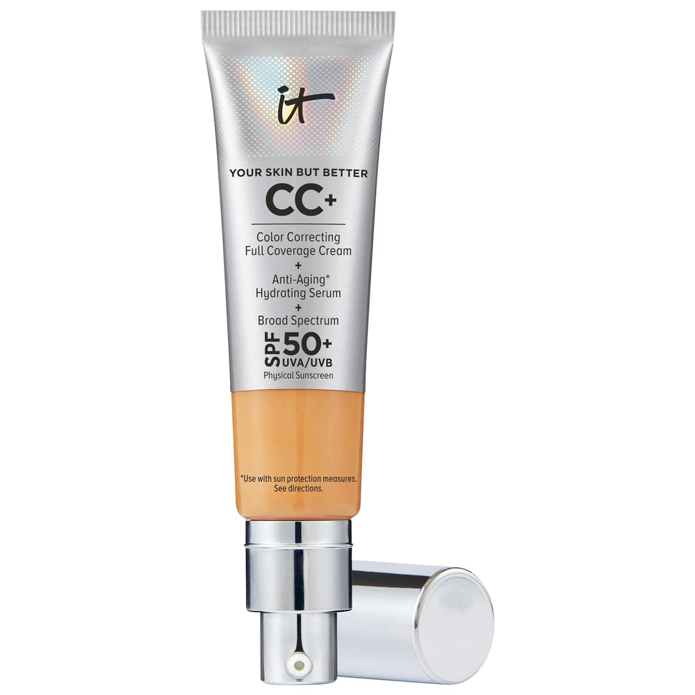 IT Cosmetics CC+ Cream: Full Coverage Foundation SPF 50+ - Hydrating, Anti-Aging & Color Correcting for Flawless Skin IT Cosmetics CC Cream: Full Coverage Foundation & SPF 50 CC Cream, Full Coverage Foundation, SPF 50 Foundation, Color Correcting Cream, Hydrating Foundation, Anti-Aging Foundation, Foundation for Acne Scars, Foundation for Redness, Foundation for Dark Circles, Sunscreen Foundation, makeup, face makeup, foundation, full coverage makeup, hydrating makeup, anti-aging, sunscreen, acne scars, red