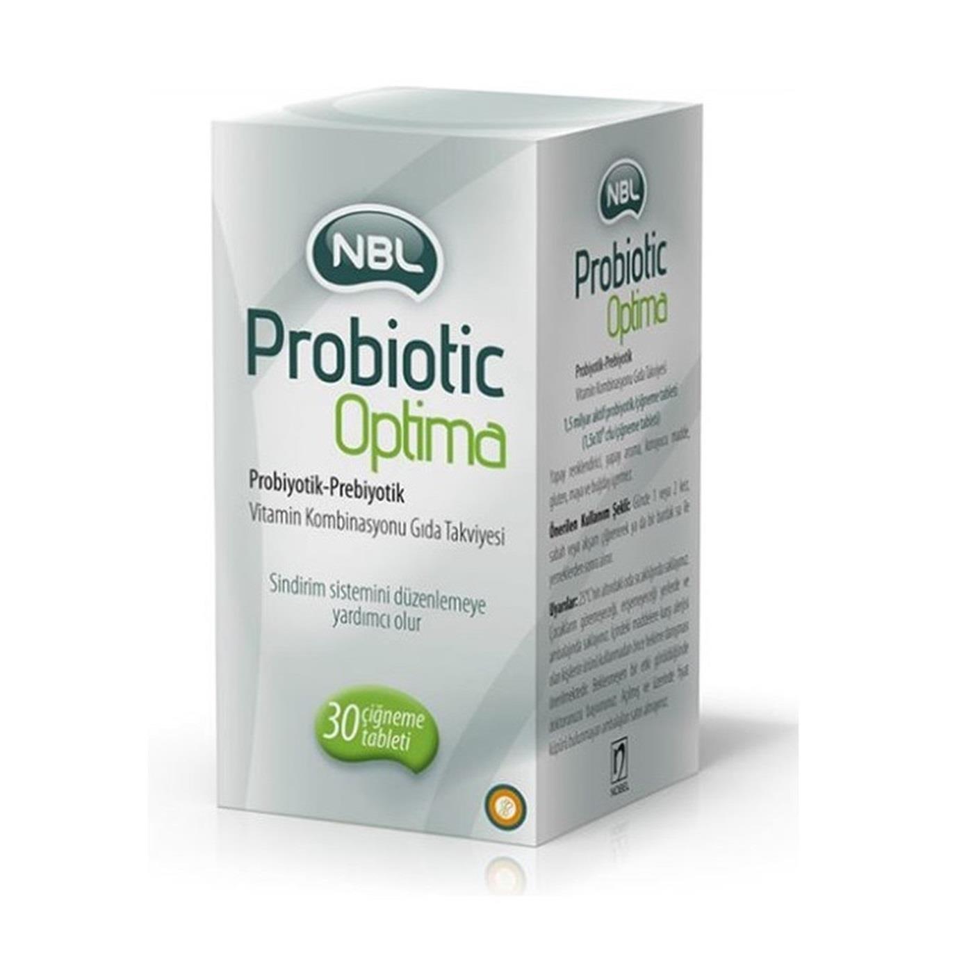 NBL Probiotic Optima 30 Tablets - Gut Health Support, Probiotic and Prebiotic Supplement with Vitamin C NBL Probiotic Optima 30 Tablets - Probiotic Supplement Probiotic Supplement, Gut Health Support, Prebiotic and Probiotic Combination, Vitamin C Supplement, Digestive Health, Probiotics, Prebiotics, Gut Health, Immune System Support, Dietary Supplement, Health and Wellness, NBL, Probiotic Optima