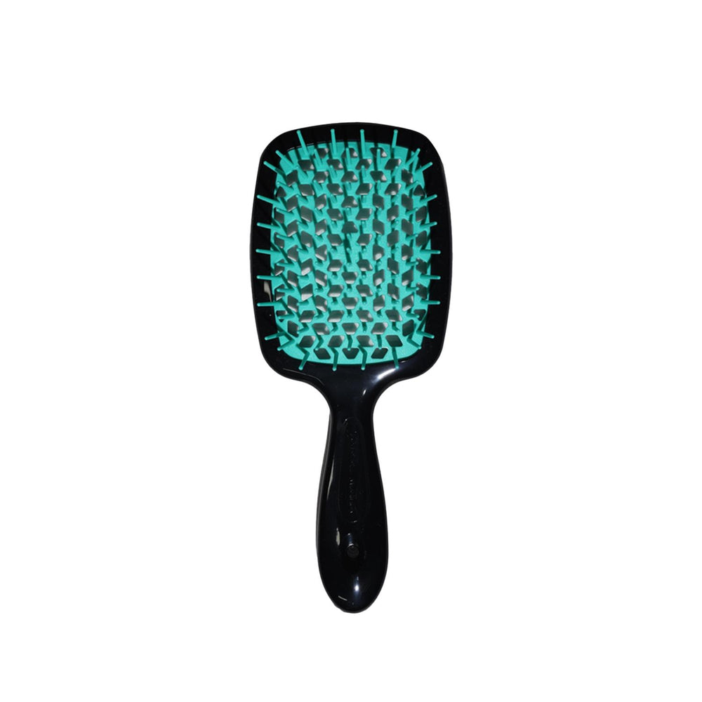 Janeke Superbrush Detangling Hair Brush Black & Green