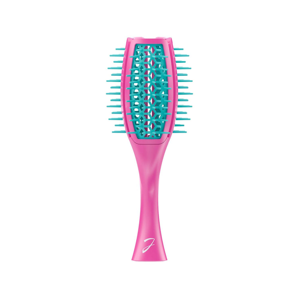 Janeke Tulip Brush Detangling Hairbrush Burgundy & Blue SP503FT
