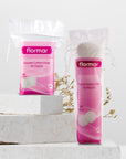 Flormar Double-Sided Soft Square Cotton Pads 50 Count