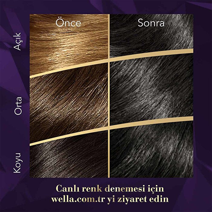 Koleston Wella Supreme Hair Color 2.0 - Black | Luxurious Cream Formula - view 2