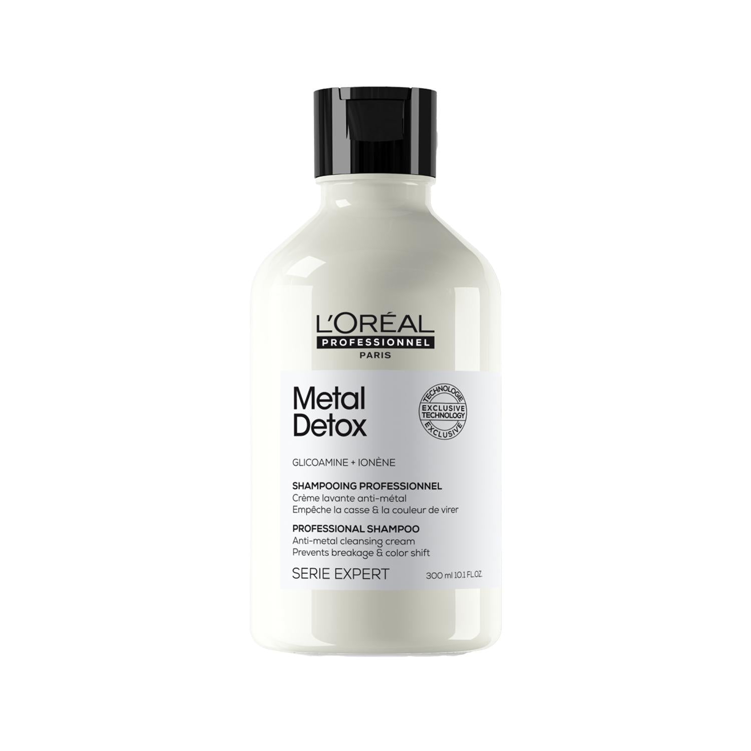 Loreal Professionnel Paris Serie Expert Metal Detox Shampoo - Anti-Metal Detoxifying Properties for Colored & Bleached Hair Loreal Professionnel Paris Metal Detox Shampoo for Colored Hair Loreal Professionnel Paris, Serie Expert Metal Detox, Anti-metal shampoo, Color-treated hair care, Detoxifying shampoo for bleached hair, Hair care for chemically treated hair, Color protection shampoo, Metal detoxifying shampoo, Professional hair care products, Hair detoxification, Chemically treated hair solutions, Hair 