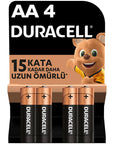 Duracell AA Alkaline Batteries 4-Pack - Long Lasting Power for Electronics - view 3