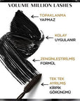 Loreal Paris Volume Million Lashes Extra Black Mascara for Voluminous, Lengthened Lashes - Long-Lasting, Easy - view 4