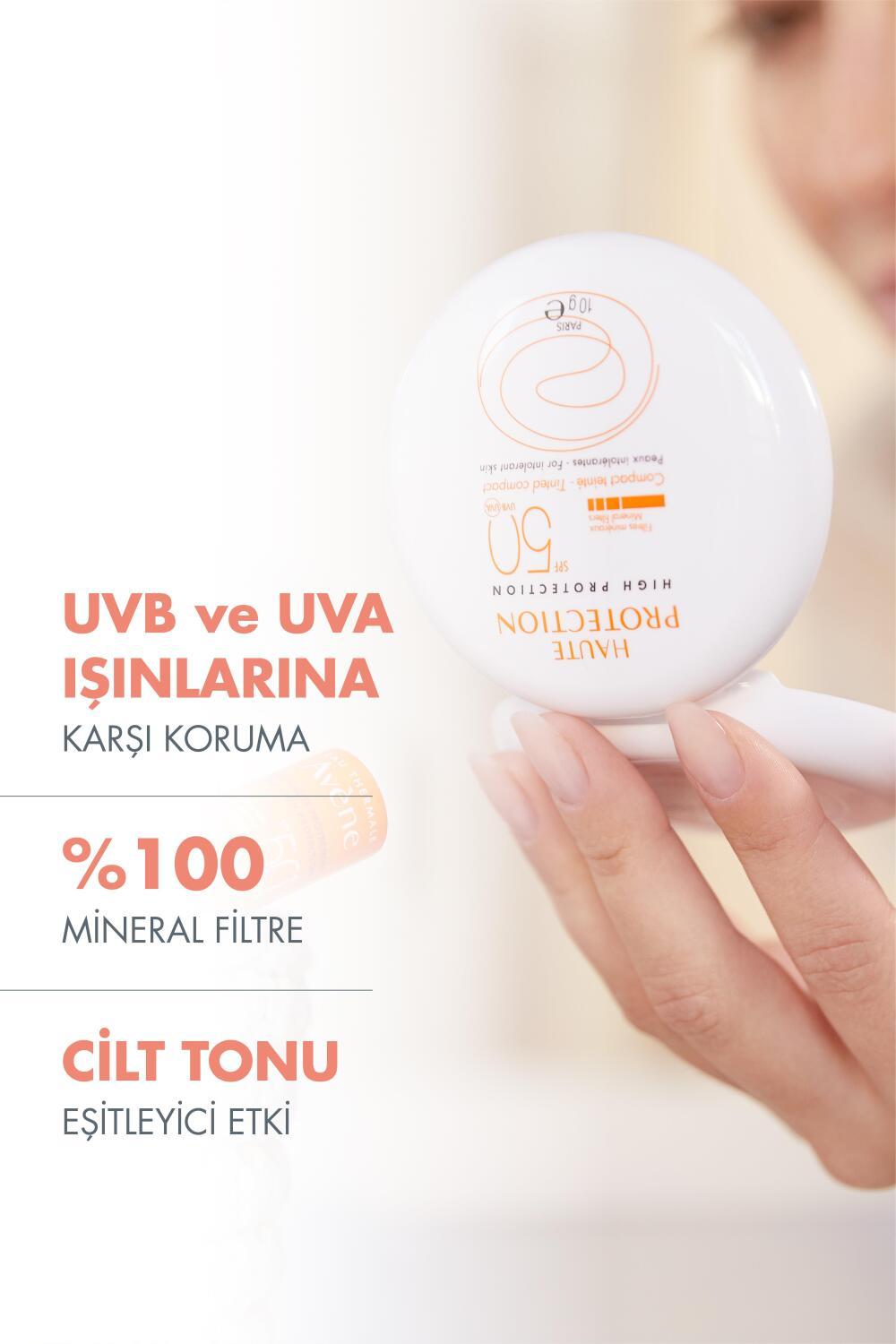 avene compact dore sunscreen spf 50+, avene mineral sunscreen compact front view, avene sunscreen application on skin Avène Compact Dore Mineral Sunscreen SPF 50+ - 10g Avène Compact Dore Sunscreen SPF 50+ | 10g sunscreen, sensitive-skin, avene, spf50, mineral-sunscreen, compact-makeup, color-correcting, daily-sunscreen, skin-protection, ai-generated