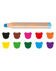Carioca Toddler Washable Paint Markers - 10 Colors, 3 in 1 Design, Non-Toxic Art Supplies for Kids 1+ Year - Baby Care