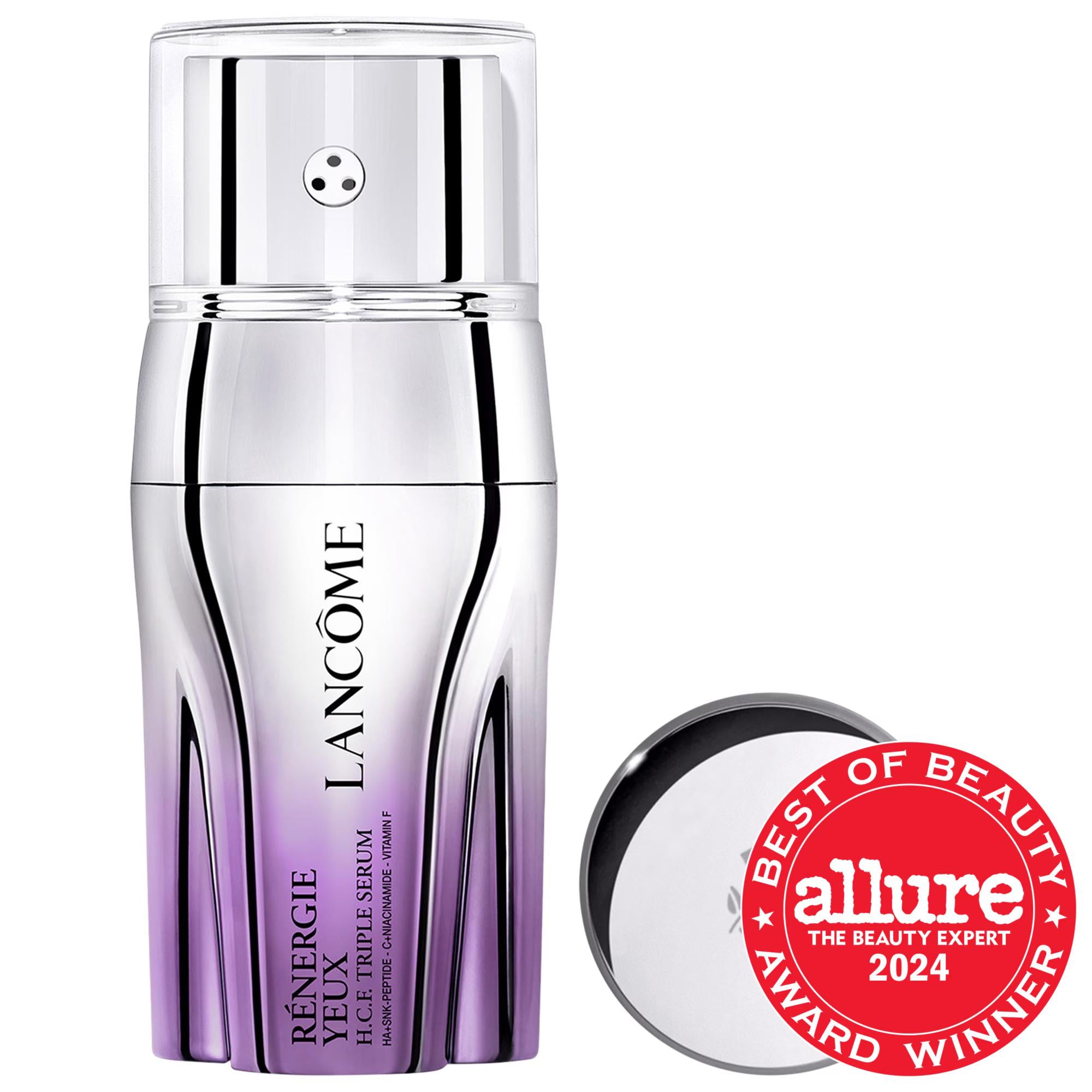 Lancôme Rénérgie H.C.F. Triple Eye Serum - Anti-Aging Eye Care with Hyaluronic Acid & Niacinamide Lancôme Rénérgie H.C.F. Triple Eye Serum - Anti-Aging Eye Care eye serum, anti-aging skincare, reduce fine lines and wrinkles, hyaluronic acid serum, niacinamide eye serum, skincare, eye care, fine lines, wrinkles, aging skin, sensitive skin, gentle skincare, skincare routine, beauty, cosmetics, Lancôme, Rénérgie H.C.F.