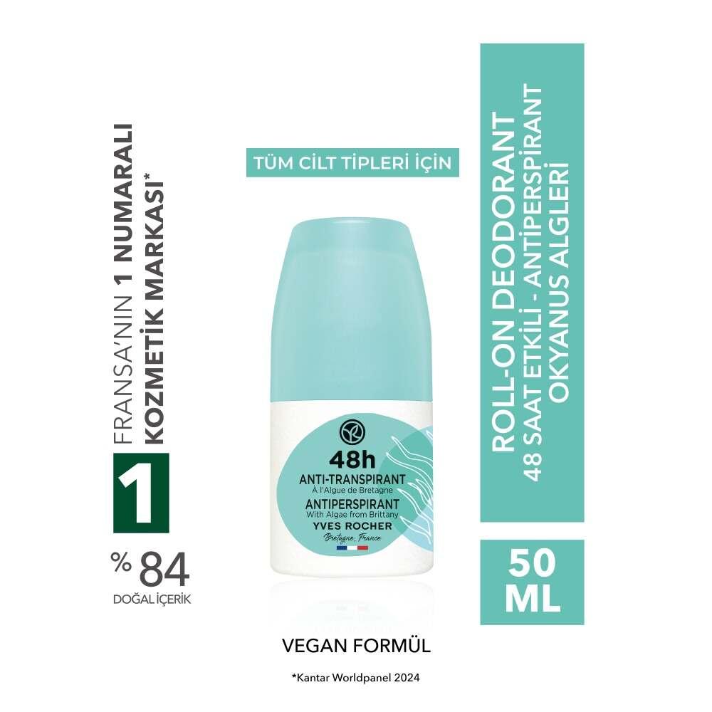 Unisex Roll-on Antiperspirant Deodorant with Ocean Algae 50ml