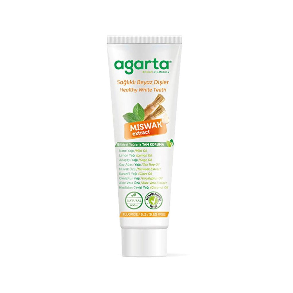 Agarta Natural Miswak Fluoride-Free Whitening Toothpaste 100 ml