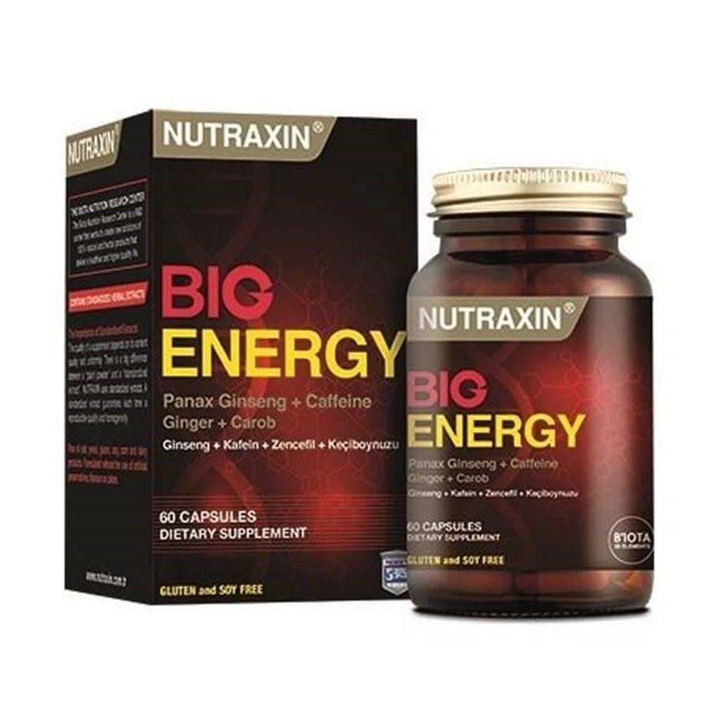 Nutraxin Big Energy 60 Tablet - Natural Energy Boost Dietary Supplement with Caffeine, Ginseng & Ginger Extract - image 3