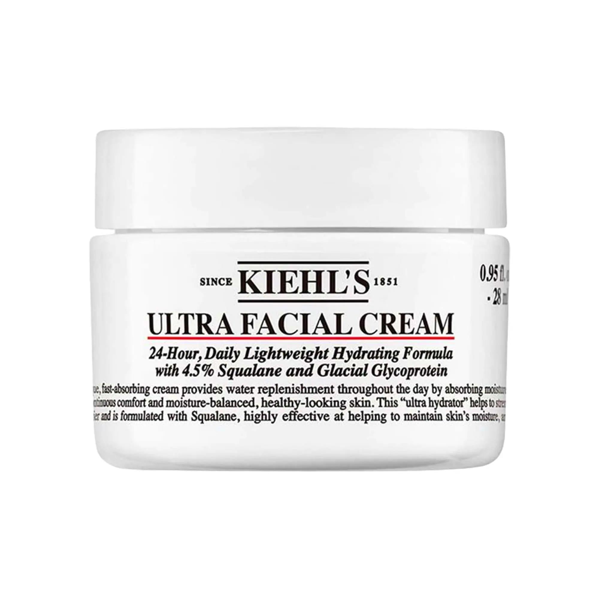 Kiehl&#39;s Ultra Facial Refillable Moisturizing Cream - Long-Lasting Hydration, Non-Greasy, Paraben-Free Facial Moisturizer for Dry, Sensitive Skin Kiehl&#39;s Ultra Facial Moisturizing Cream - 72hr Hydration facial moisturizer, squalane cream, long-lasting hydration, paraben-free skincare, non-greasy moisturizer, Kiehl&#39;s, skincare, moisturizing cream, facial cream, dry skin, sensitive skin, hydration, skin health, barrier repair, clinically tested, refillable, eco-friendly