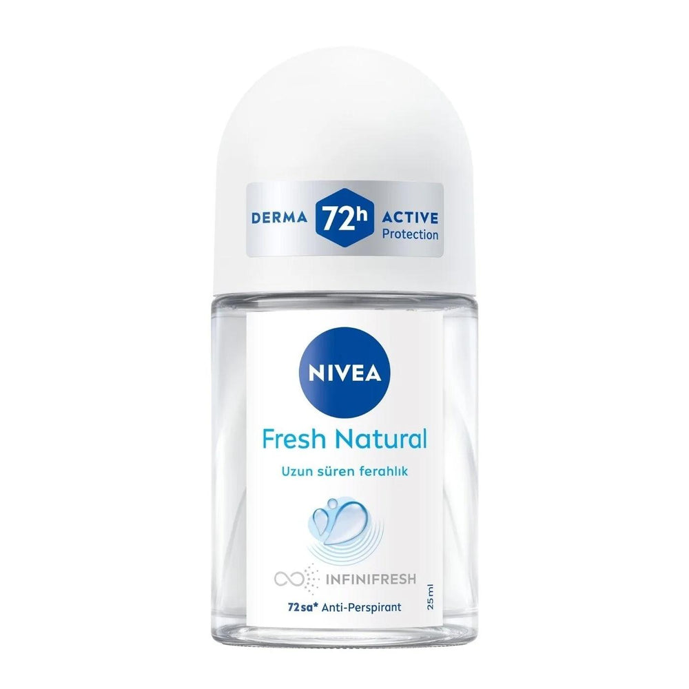 Nivea Fresh Natural Mini Roll-On Deodorant for All-Day Freshness 25 ml
