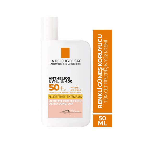 La Roche Posay Anthelios UVmune Fluid Tinted Sunscreen SPF50+ - Hypoallergenic, Non-Comedogenic, Water-Resistant - image 3