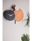 Muyika Handmade Metal Wall Clock - Silent Mechanism, Custom Painted, 18.90 x 17.32 inches - view 2