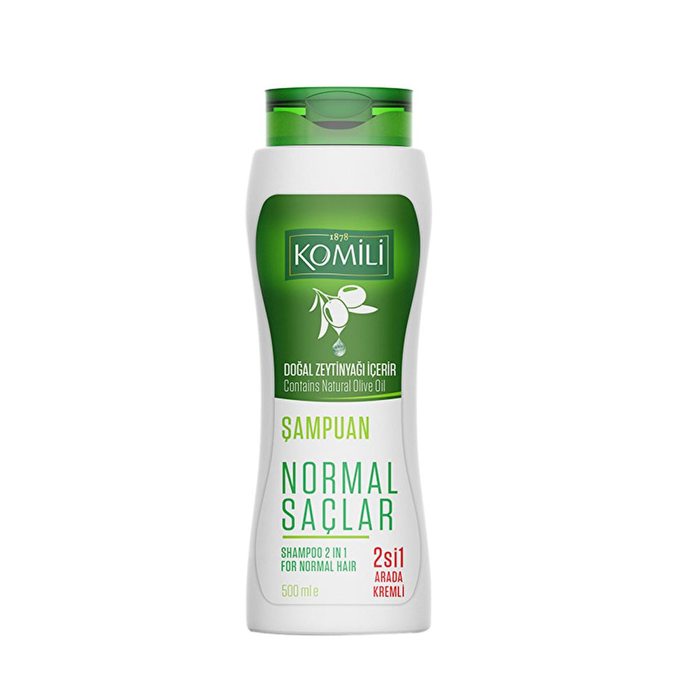 Komili 2-in-1 Olive Oil Shampoo: Moisturizing, Gentle & Creamy Shampoo with Conditioner for Normal Hair - Daily Use, 16.91 fl oz Komili 2-in-1 Olive Oil Shampoo: Moisturizing & Gentle 2-in-1 shampoo, olive oil shampoo, moisturizing shampoo, daily use shampoo, shampoo for normal hair, Komili shampoo, creamy shampoo, gentle shampoo, shampoo with conditioner, hair care shampoo, 2 in 1, olive oil, moisturizing, daily use, normal hair, creamy, gentle, hair care, conditioner, hair cleansing, time-saving, natural 