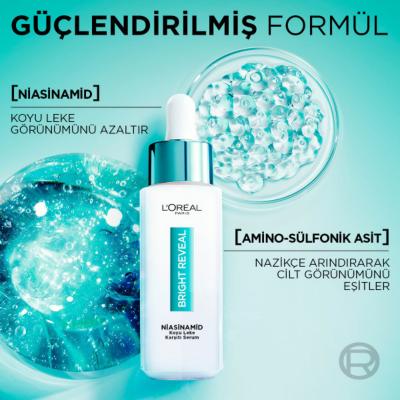 Loreal Paris Bright Reveal Niacinamide Dark Spot Serum - Anti-dark Spot, Non-comedogenic Skincare for Hyperpigmentation Loreal Paris Bright Reveal Niacinamide Dark Spot Serum Niacinamide Dark Spot Serum, Loreal Paris Bright Reveal, Anti-dark spot serum, Skincare for hyperpigmentation, Non-comedogenic skincare, Dark spot treatment, Hyperpigmentation solution, Serum for acne-prone skin, Brightening serum, Skincare routine, Dermatologically tested, Cruelty-free, Brightening skincare products