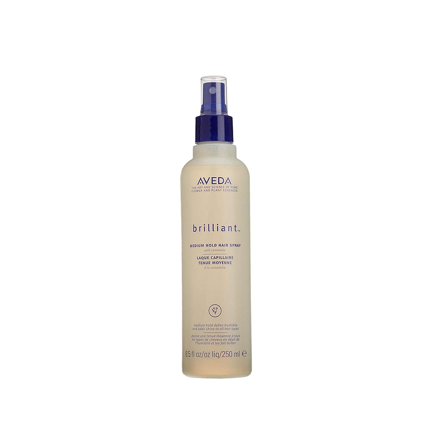 Aveda Brilliant: Medium Hold Hair Spray - Achieve Flexible Style & Control with Aveda Hair Styling Spray Aveda Brilliant Hair Spray: Medium Hold for Flexible Style Aveda hair spray, medium hold hair spray, hair styling spray, 250 ml hair spray, Aveda Brilliant spray, hair spray, medium hold, hair styling, Aveda, styling product, flexible hold, natural movement, lasting style, hair care, hair products, women's hair, beauty, Aveda Brilliant, gifts for her, hair volume, hair texture, all-day hold, professional