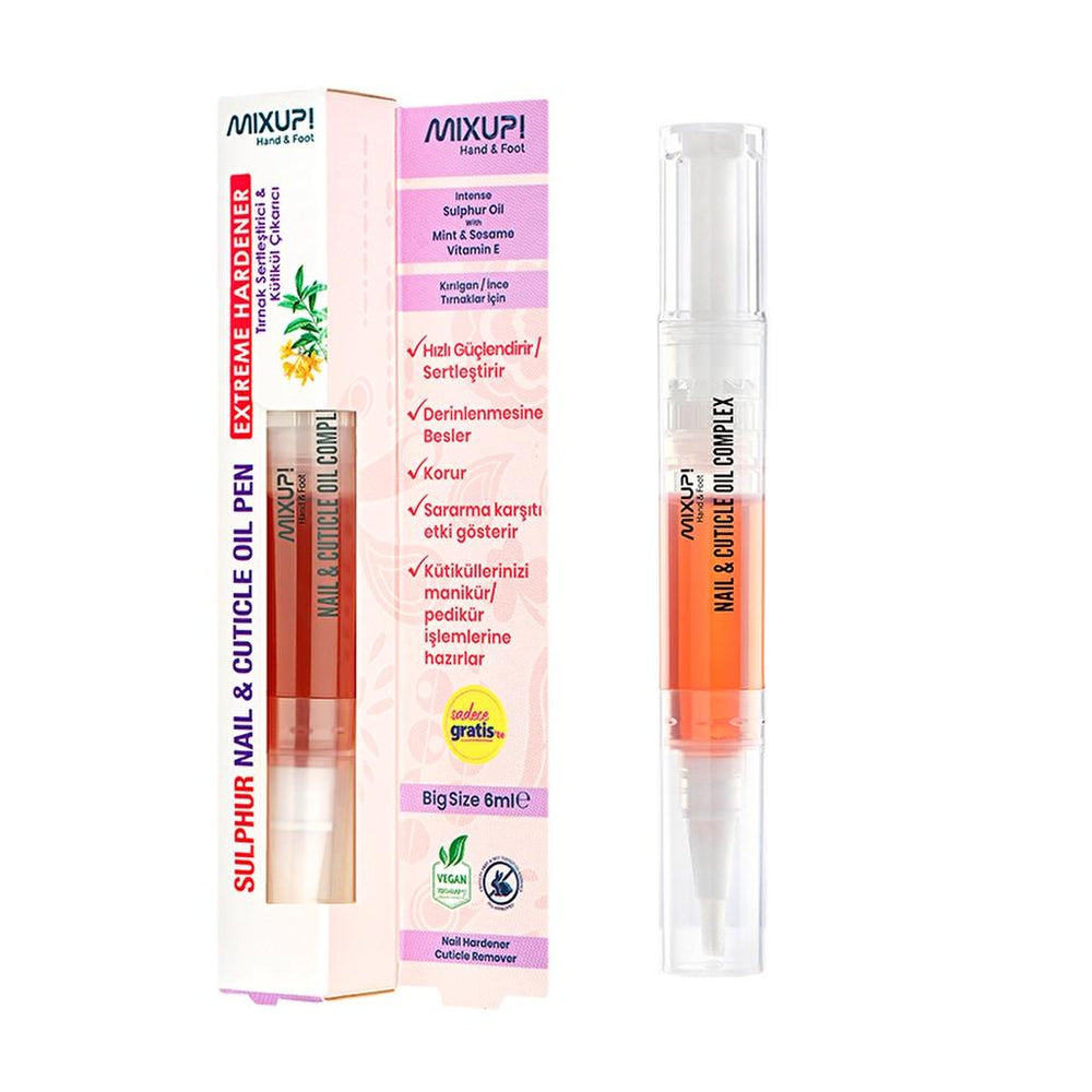 Mixup Nail Hardener & Cuticle Remover for Stronger Nails 6 ml