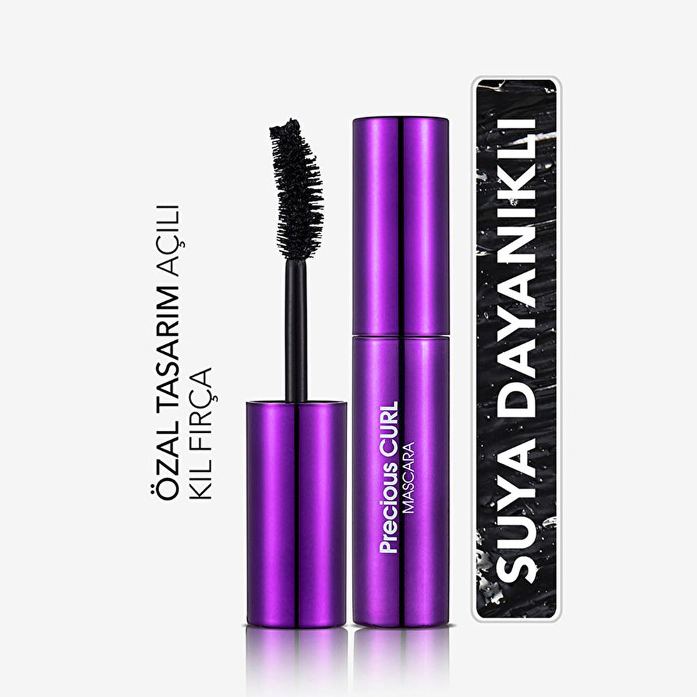 Flormar Precious Curl Mascara - Volumizing, Long-Lasting, Curling Mascara with Argan Oil - view 2