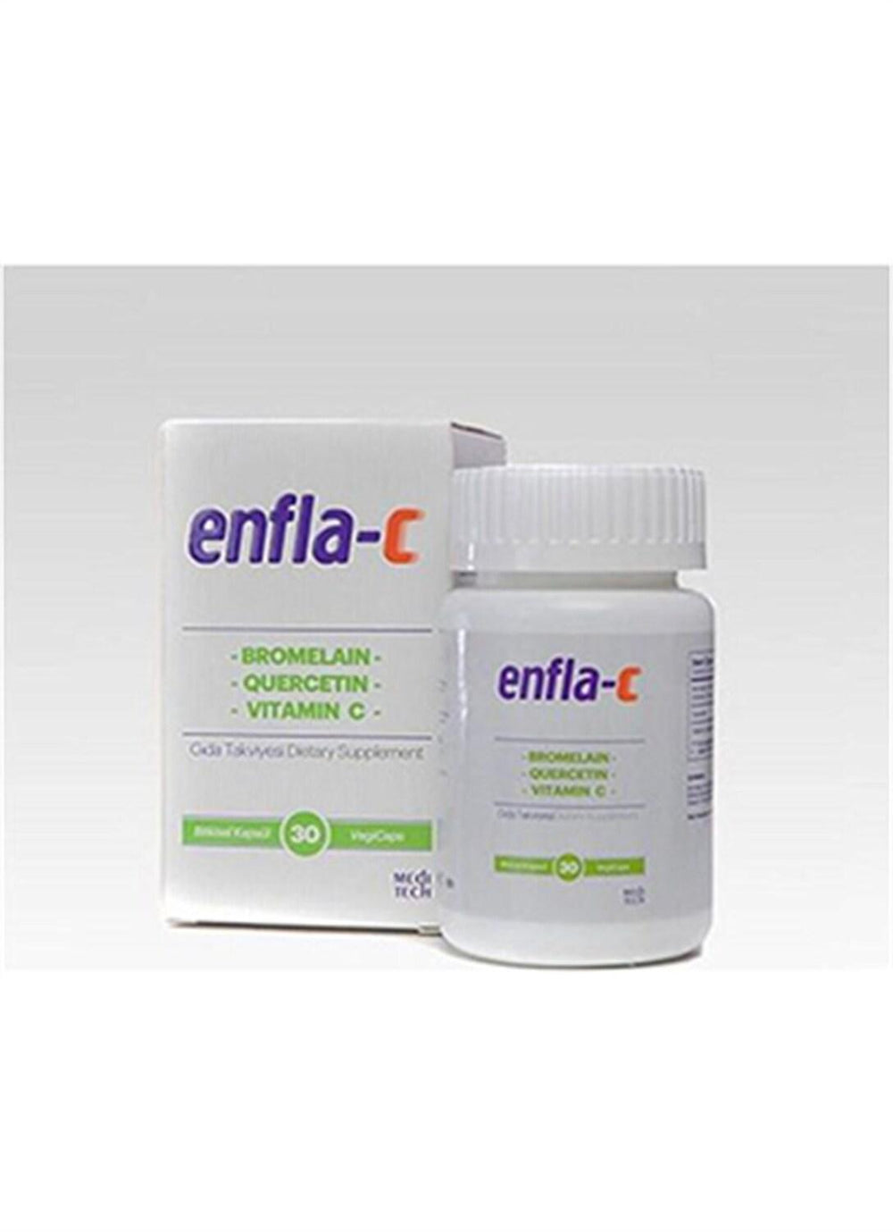 Enfla-C Dietary Supplement - Bromelain Vitamin C Quercetin Capsules for Immune Support - image 3
