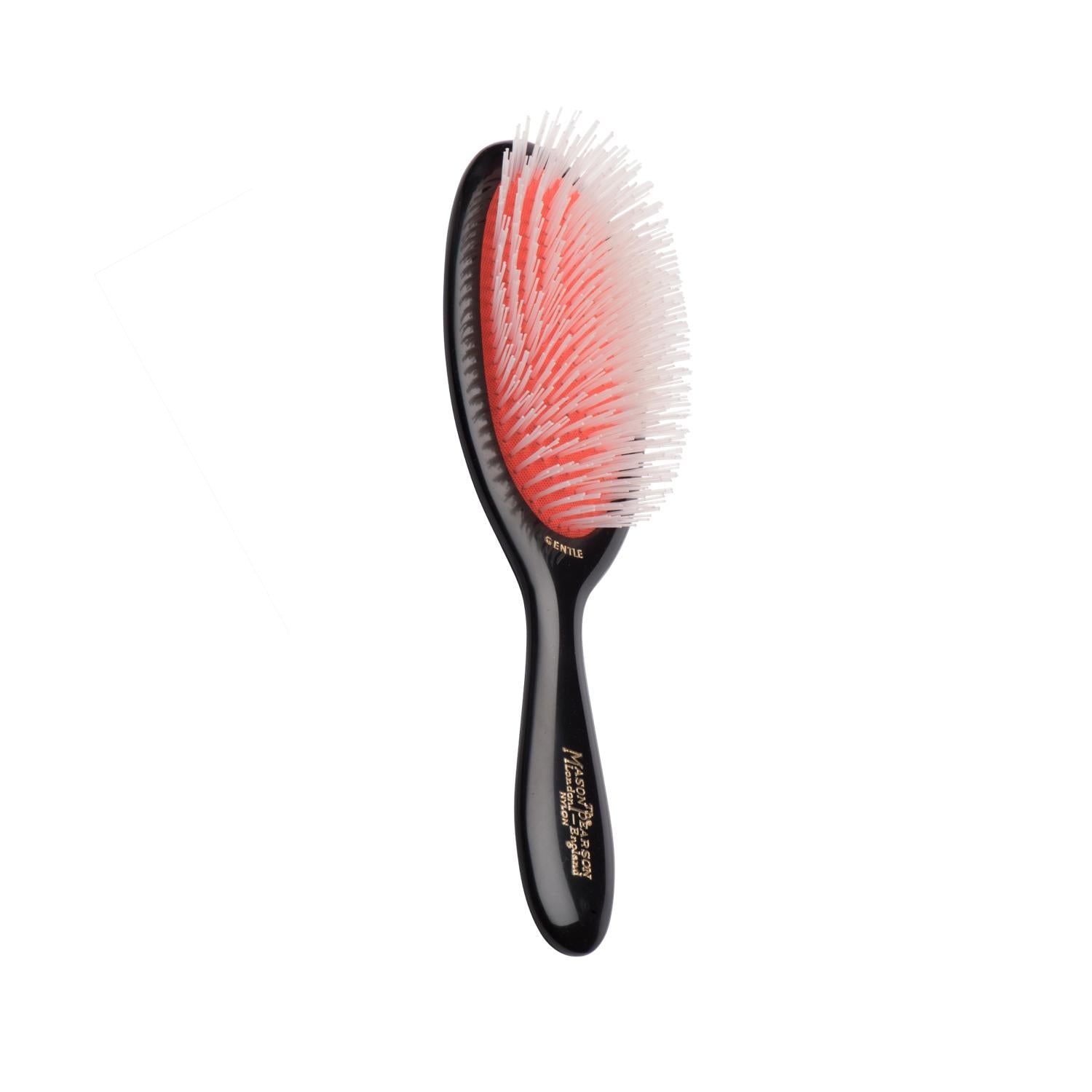Mason Pearson Gentle Nylon NG2 Dark Hair Brush for Sensitive Scalps - High-Quality Hair Care Tool Mason Pearson Gentle Nylon NG2 Dark Hair Brush Mason Pearson Hair Brush, Gentle Nylon Hair Brush, NG2 Dark Hair Brush, High-Quality Hair Care, Sensitive Scalp Hair Brush, Hair Care Tools, Gentle Hair Brush, Nylon Hair Brush, Hair Detangling, Hair Styling