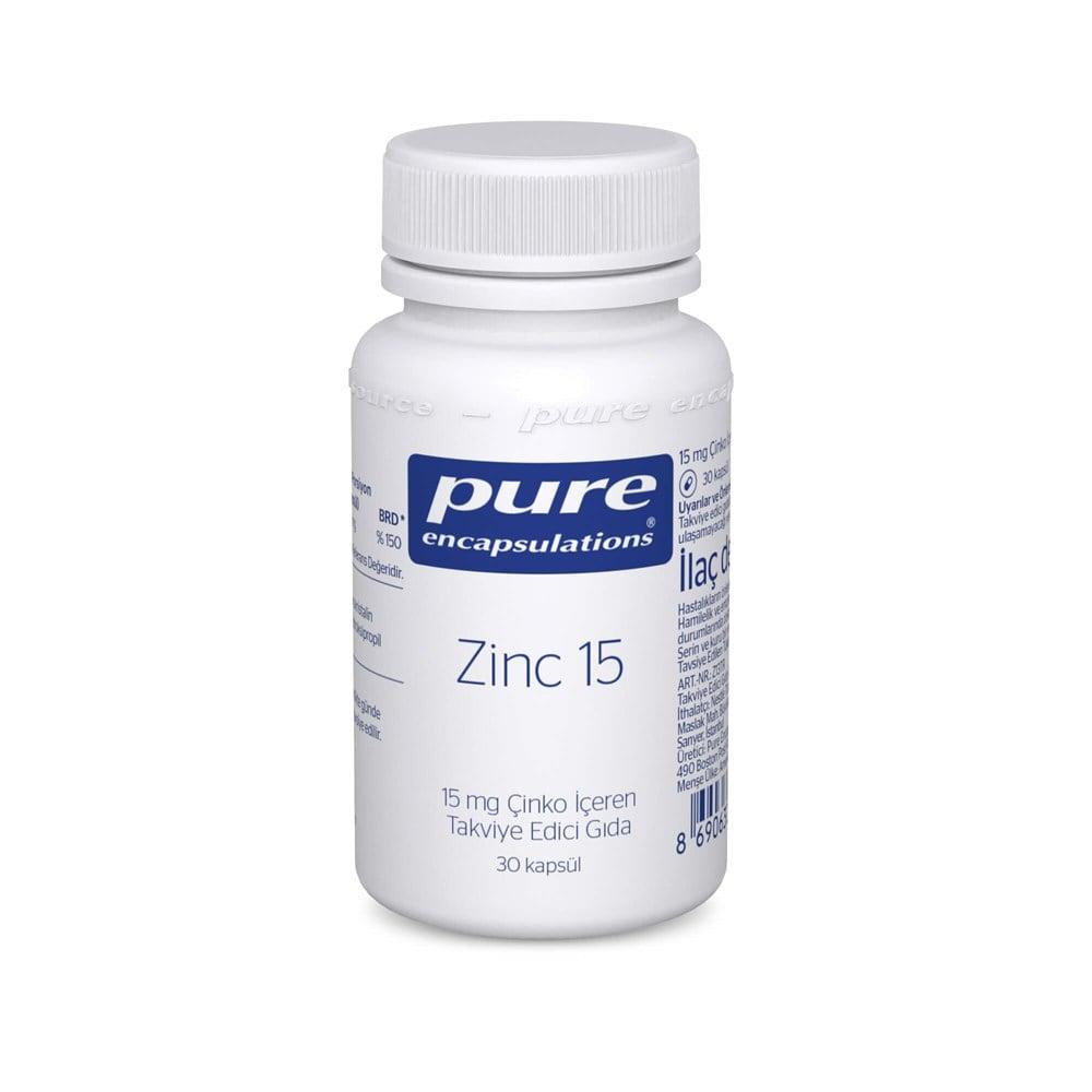 Pure Zinc - 15mg Zinc Supplement Capsules for Immune System Support - 30 Count Pure Zinc 15mg Capsules for Immune Support zinc supplement, dietary zinc, zinc capsule, pure zinc, immune system support, health and wellness, dietary supplement, zinc deficiency, immune function