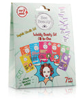 Bee Beauty 7-Day Skincare Mask Set for Face, Hands, and Feet - Comprehensive Facial and Body Care Routine Bee Beauty 7-Day Skincare Mask Set - Face, Hands, Feet skincare mask set, facial care routine, body care masks, natural skincare products, weekly skincare regimen, face masks, hand masks, foot masks, hyaluronic acid, vitamin E, collagen, aloe vera, skincare routine, beauty products, self-care, pampering, glowing skin, radiant complexion