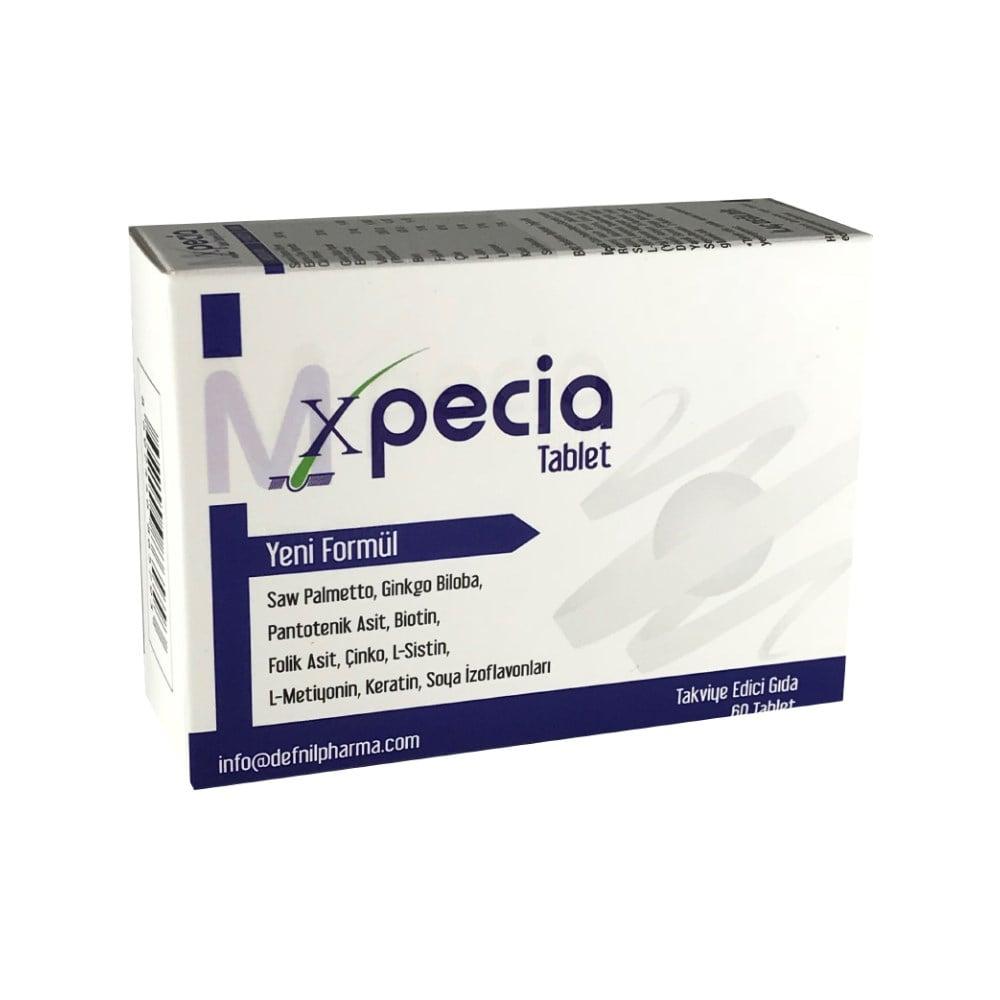 xpecia for men 60 tablet packaging, close up of xpecia for men tablet, ingredients of xpecia for men Xpecia For Men - Hair Health Support | 60 Tablets Xpecia For Men - Hair Health Support | 60 Tablets xpecia, hair-health, dietary-supplement, men-health, biotin, saw-palmetto, ginkgo-biloba, vitamin-b5, zinc, ai-generated