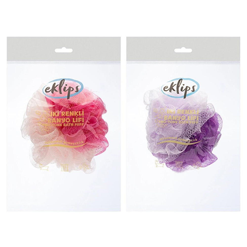 Eklips Dual-Tone Bath Sponge for Gentle Exfoliation