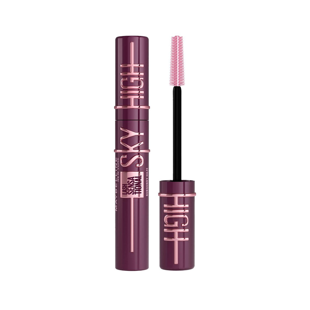 Maybelline Lash Sensational Sky High Burgundy Haze Mascara: Volumizing & Lengthening Colored Mascara for Dramatic Eye Makeup Maybelline Burgundy Mascara: Sky High Volume & Length burgundy mascara, colored mascara, lash sensational mascara, sky high mascara, maybelline mascara, volumizing mascara, lengthening mascara, burgundy haze, mascara, eye makeup, eye makeup, makeup, beauty, cosmetics, volumizing, lengthening, dramatic lashes, fanned out lashes, buildable mascara, clumping free, eye color enhancement, 