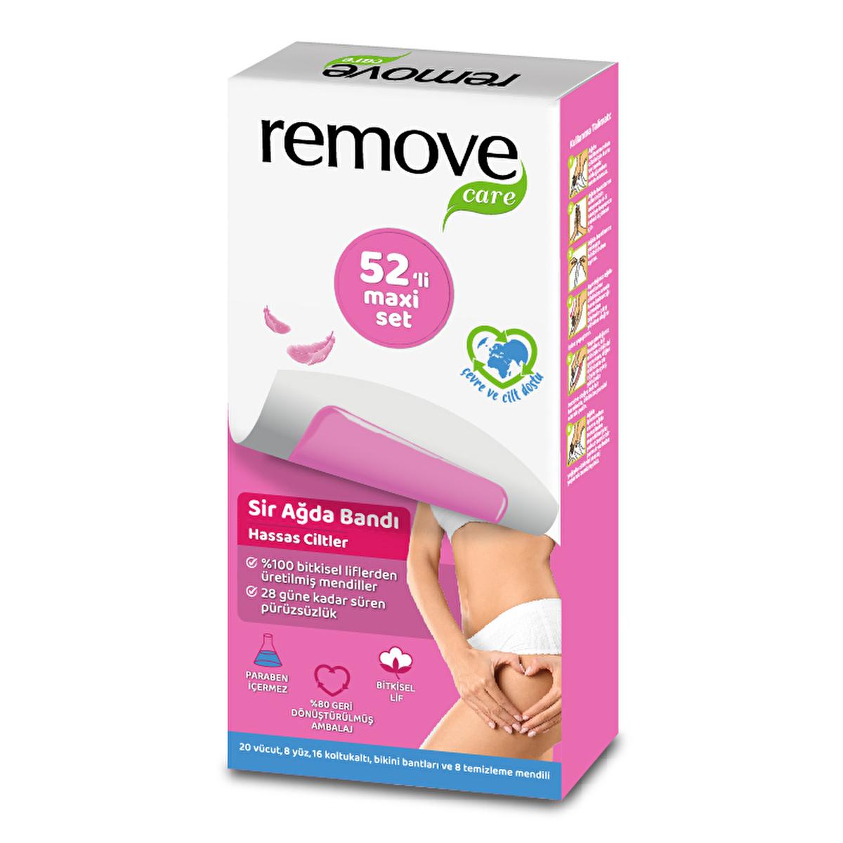 Remove Care Maxi Set: Sensitive Skin Wax Strips for Face, Body, Bikini - 52 Count | Long Lasting, Easy to Use Hair Removal Remove Care Wax Strips: Sensitive Skin Hair Removal - 52 Count wax strips, hair removal wax, sensitive skin wax, body wax strips, face wax strips, bikini wax strips, underarm wax strips, easy to use wax, long lasting hair removal, wax strips with cleansing wipes, hair removal, waxing, sensitive skin, body wax, face wax, bikini wax, underarm wax, easy wax, long lasting hair removal, clea