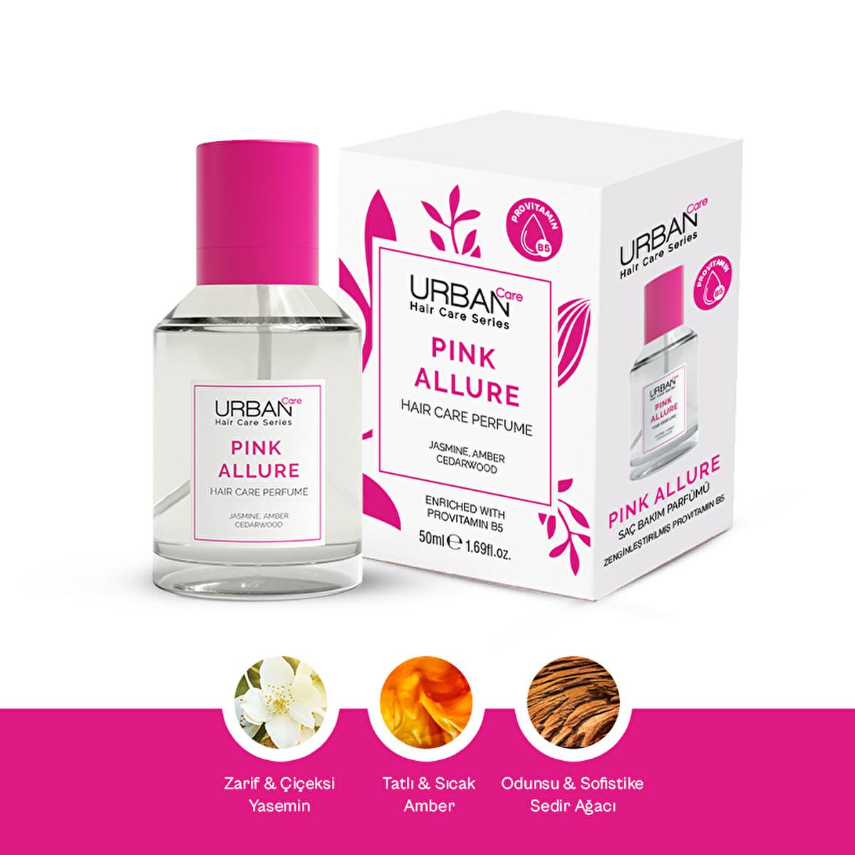 Urban Care Pink Allure Hair Perfume 50ml - Long-Lasting Fragrance with Provitamin B5 Urban Care Pink Allure Hair Perfume - Long-Lasting & Nourishing hair perfume, scented hair care, long-lasting hair fragrance, Provitamin B5 hair care, fragrant hair products, hair fragrance, luxury hair care, nourishing hair perfume, jasmine hair scent, amber hair fragrance, cedar hair perfume, healthy hair products