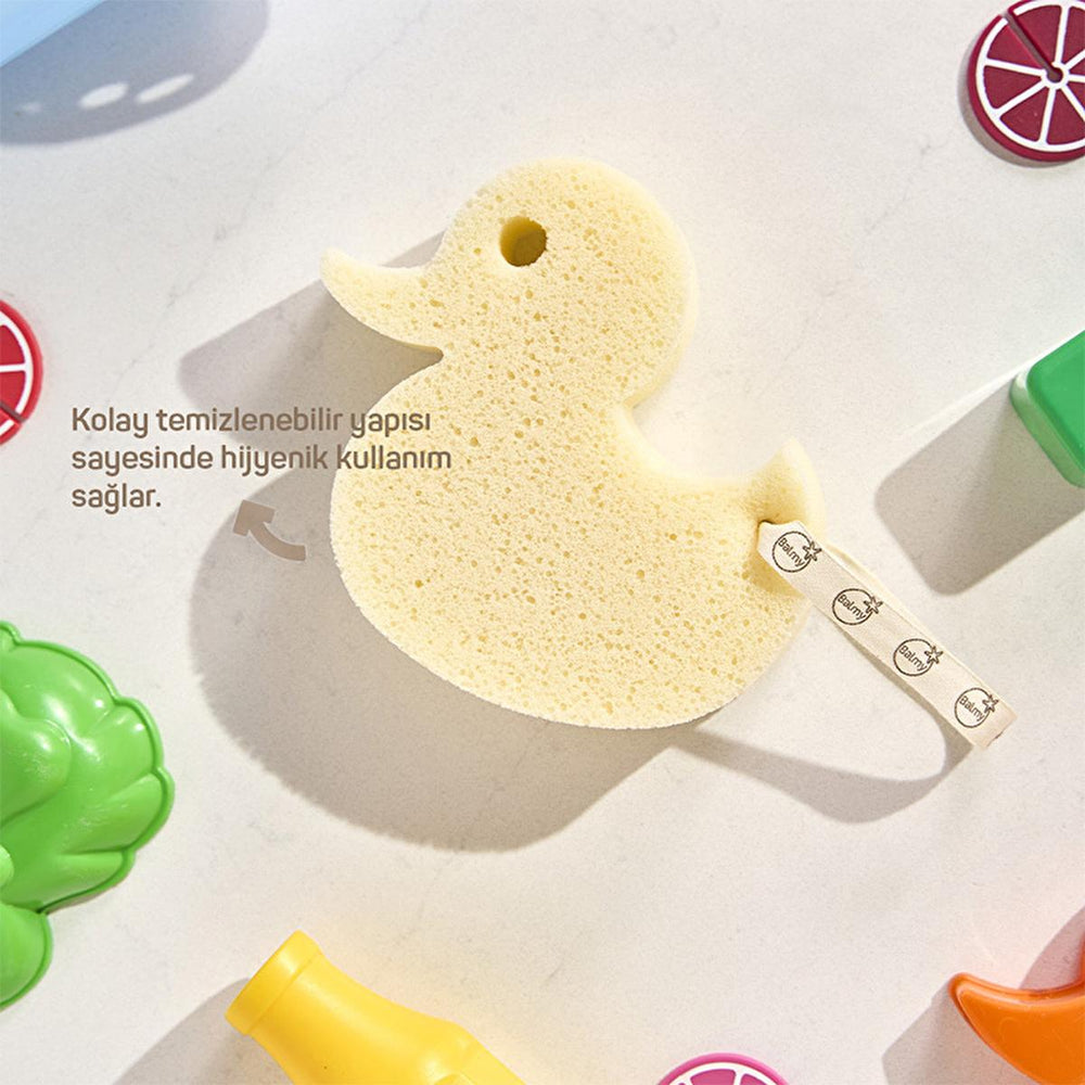 Balmy Baby Bath Sponge - Soft, Natural, and Hypoallergenic for Sensitive Skin - view 4