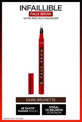 L'Oreal Paris Infaillible Faux Brow: Ultra-Fine Dark Brunette Eyebrow Pencil for Natural, Long-Lasting Definition L'Oreal Dark Brunette Eyebrow Pencil - Natural, Long-Lasting eyebrow pencil, ultra-fine eyebrow pencil, dark brunette eyebrow pencil, long-lasting eyebrow makeup, smudge-proof eyebrow pencil, eyebrow filler, eyebrow definer, natural eyebrow look, eyebrow makeup, brow pencil, fine tip eyebrow pencil, dark brown eyebrow pencil, smudge resistant eyebrow pencil, eyebrow shaping, eyebrow defining, be