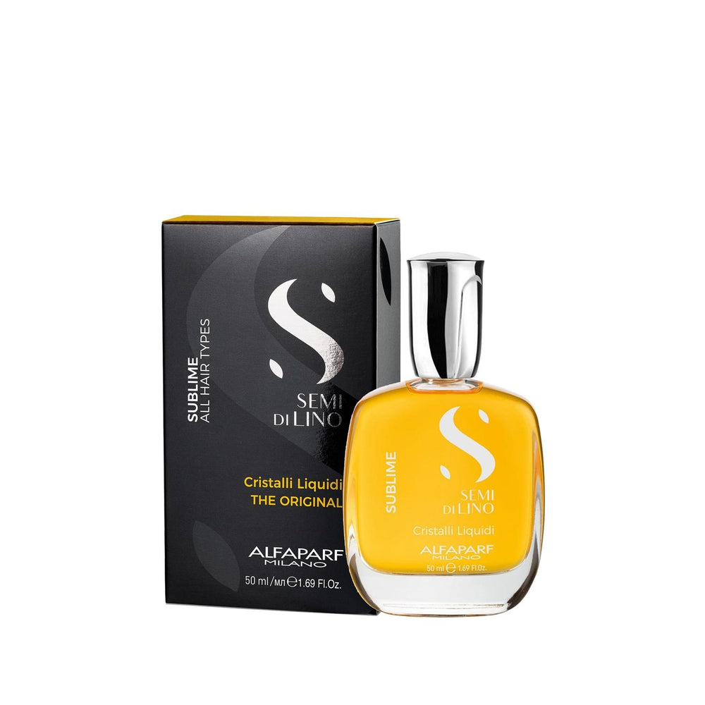 Alfaparf Semi Di Lino Sublime Cristalli Liquidi Hair Serum - Nourishing, Luxurious Hair Care for Dry or Damaged - Hair Mask