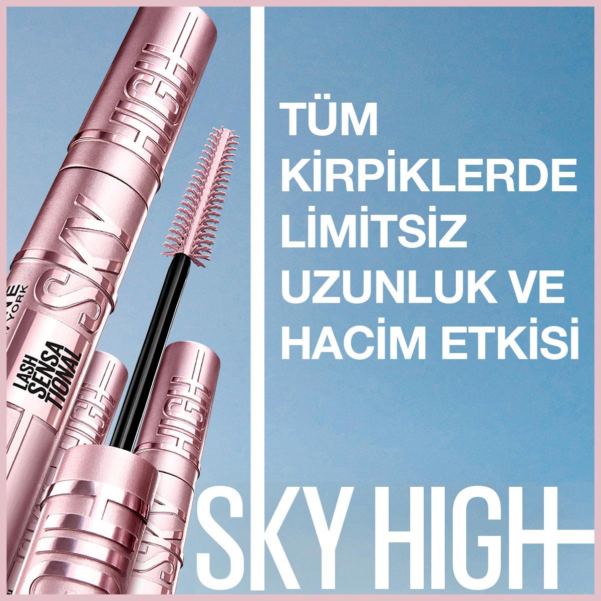 maybelline lash sensational sky high mascara, flexible brush for precise application, unlimited length and volume mascara Maybelline New York Lash Sensational Sky High Mascara - Unlimited Length & Volume for Women of All Ages | 0.32 fl. oz. Maybelline Sky High Mascara - Unlimited Length & Volume maybelline, mascara, sky-high, lash-length, lash-volume, women-makeup, beauty, eye-makeup, ai-generated, lengthening-mascara