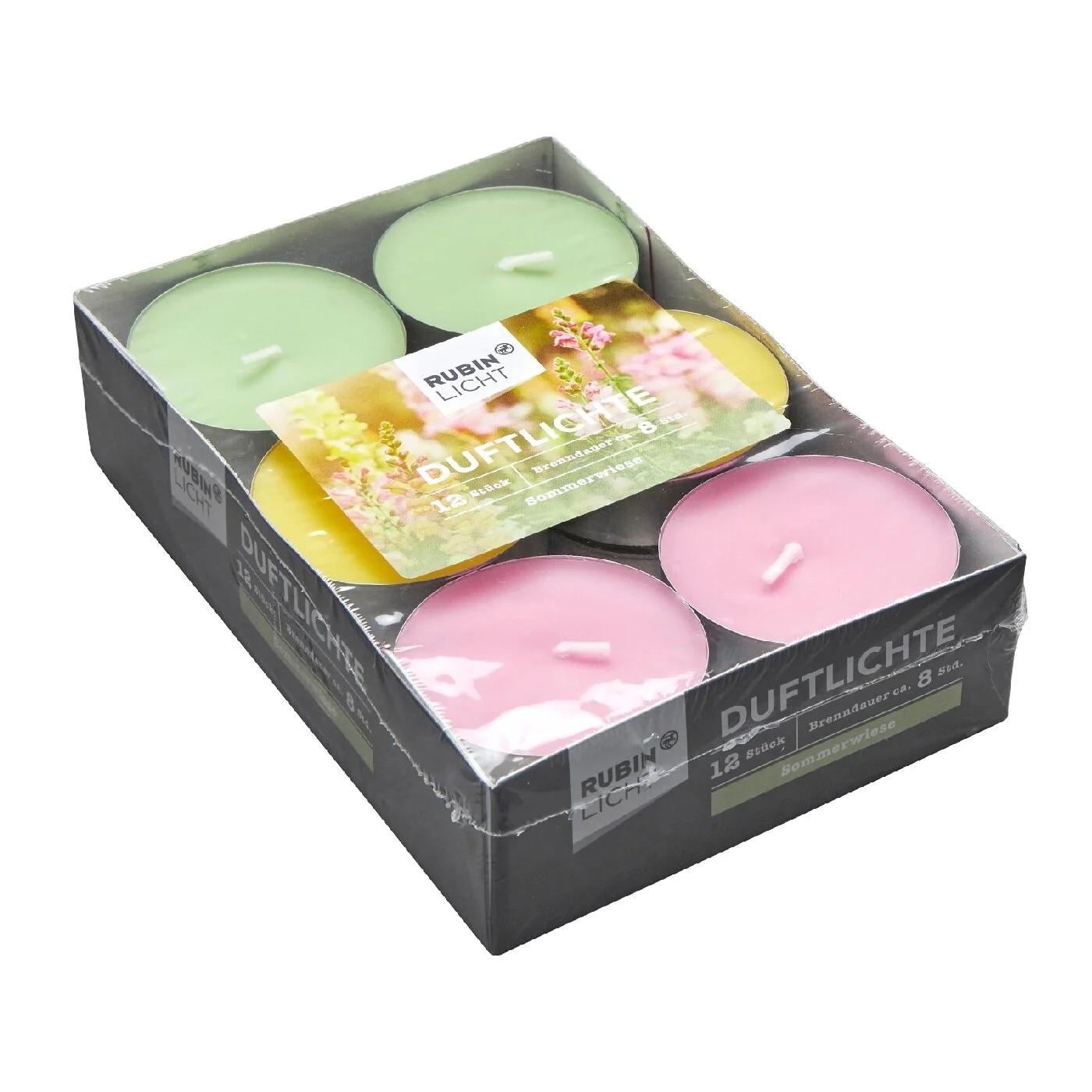 Rubinlicht Summer Meadow Scented Maxi Tealight Candles 12-Pack