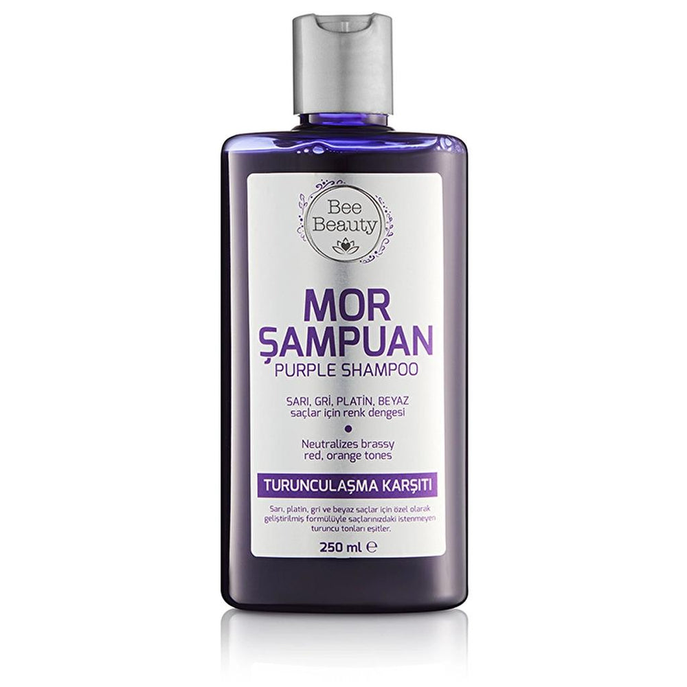 Bee Beauty Purple Shampoo for Cool Blonde Tones 250 ml
