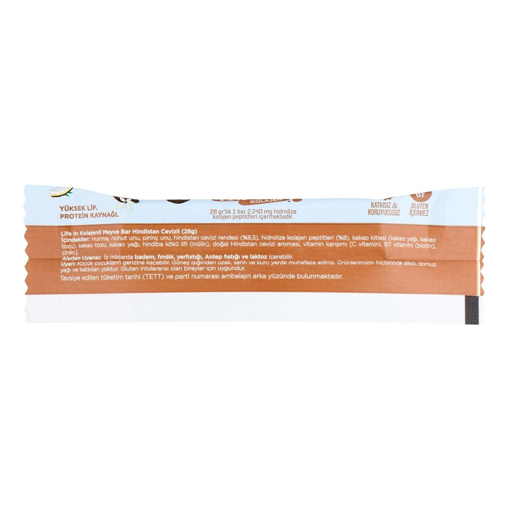 Life In Coconut Collagen Bar Daily Wellness Snack 28g